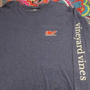Vineyard Vines- 100% Cotton Hoodie LS T-shirt- XL soft football whale